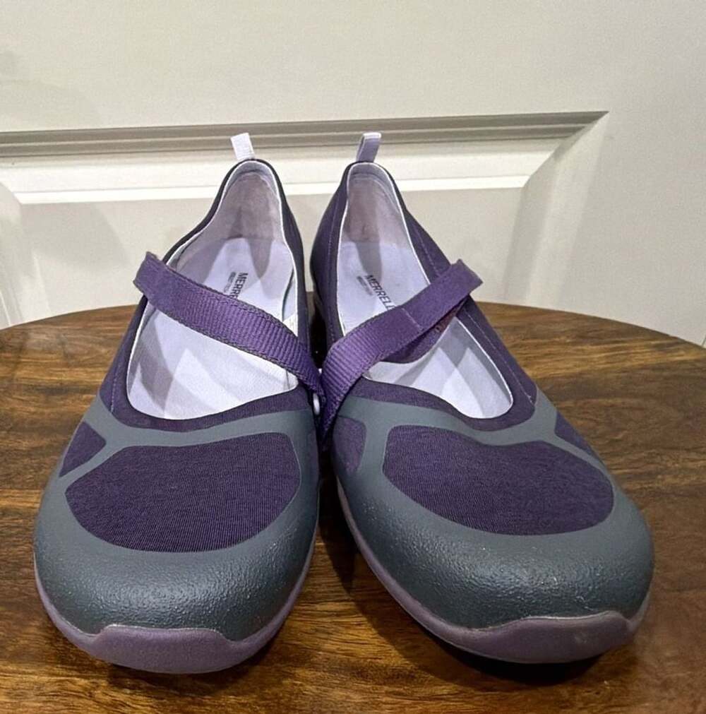Merrell Ceylon Sport Mary Jane Size 11 Purple Gray B1